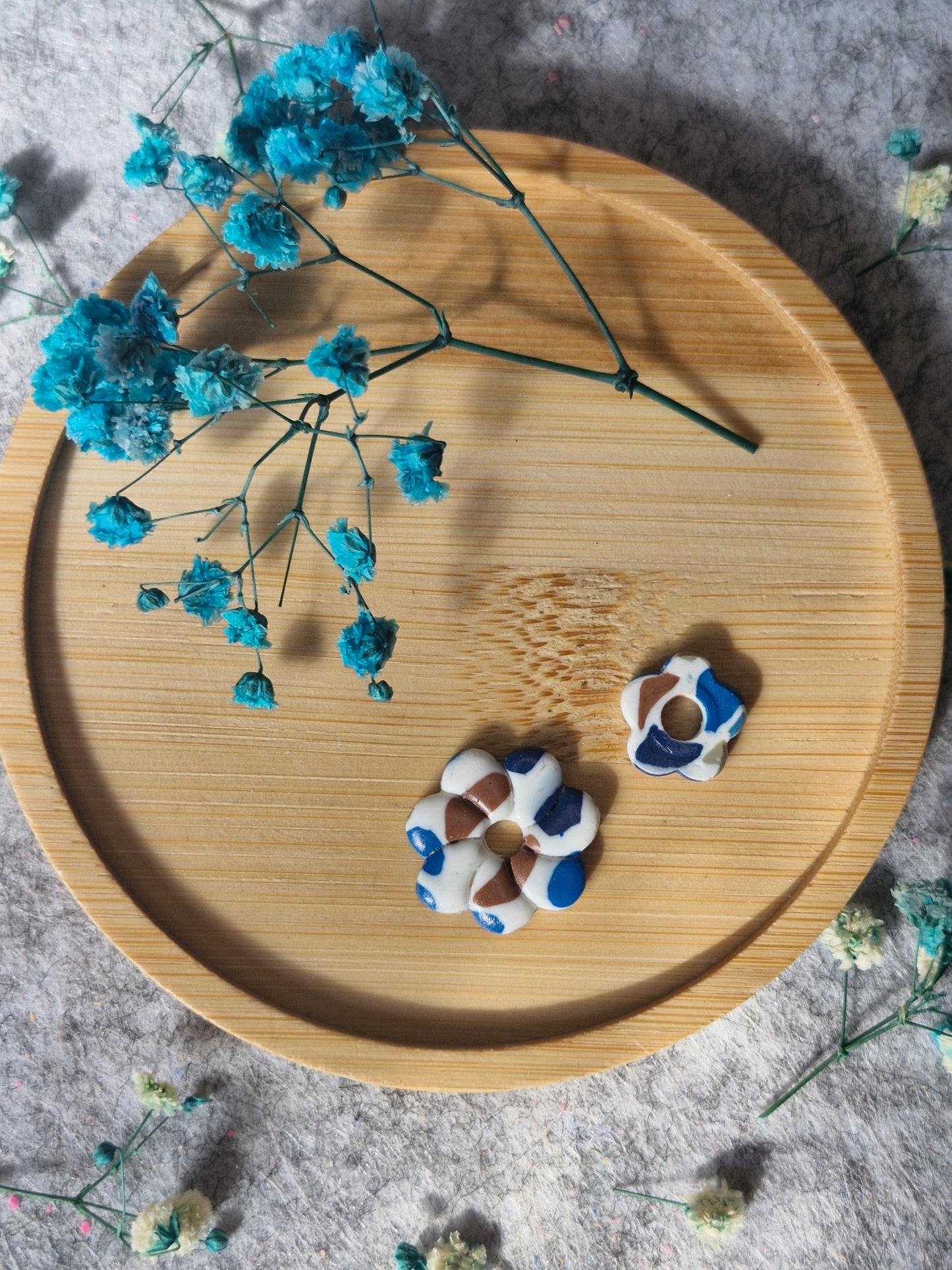 Duo couronnes bleu et marron