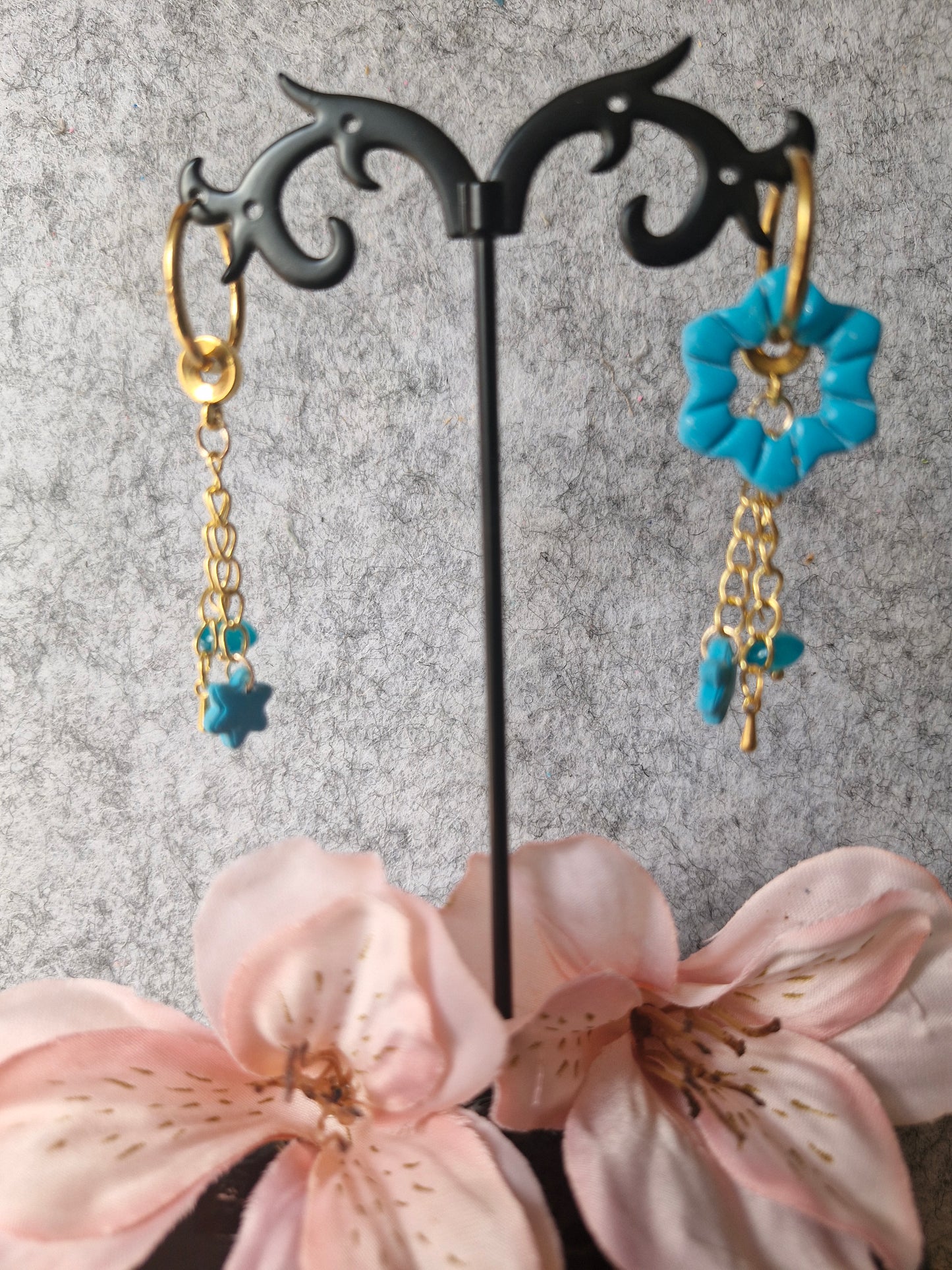 Pampilles et pendentifs turquoise