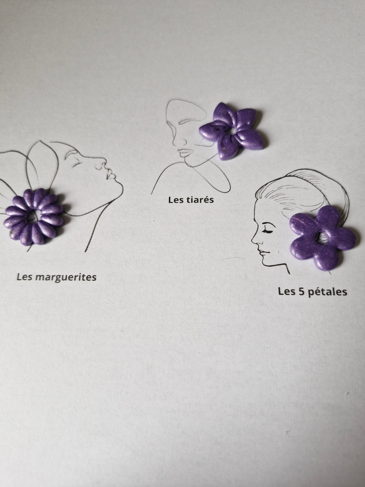 Les classiques " Violet paillettes "