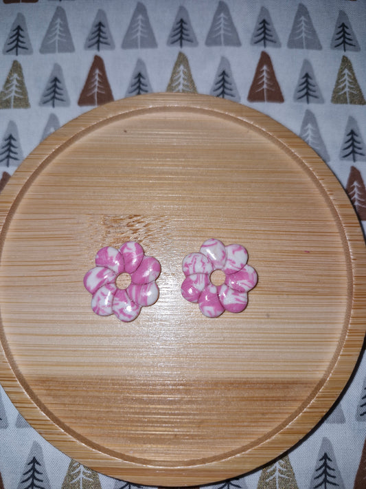 Pampilles rose et blanc