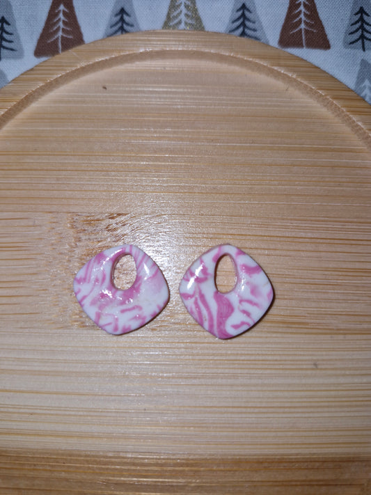 Pampilles rose et blanc