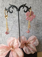 Pampilles et pendentifs vieux rose