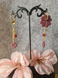 Pampilles et pendentifs lie de vin