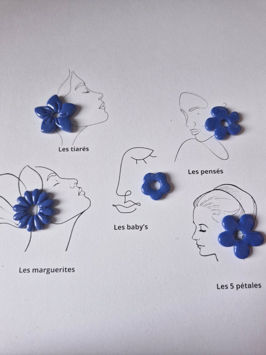 Les classiques " Bleu brillant "