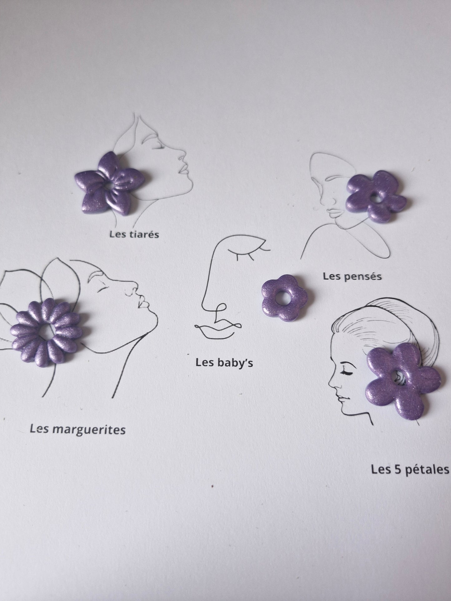 Les classiques " Violet paillettes "